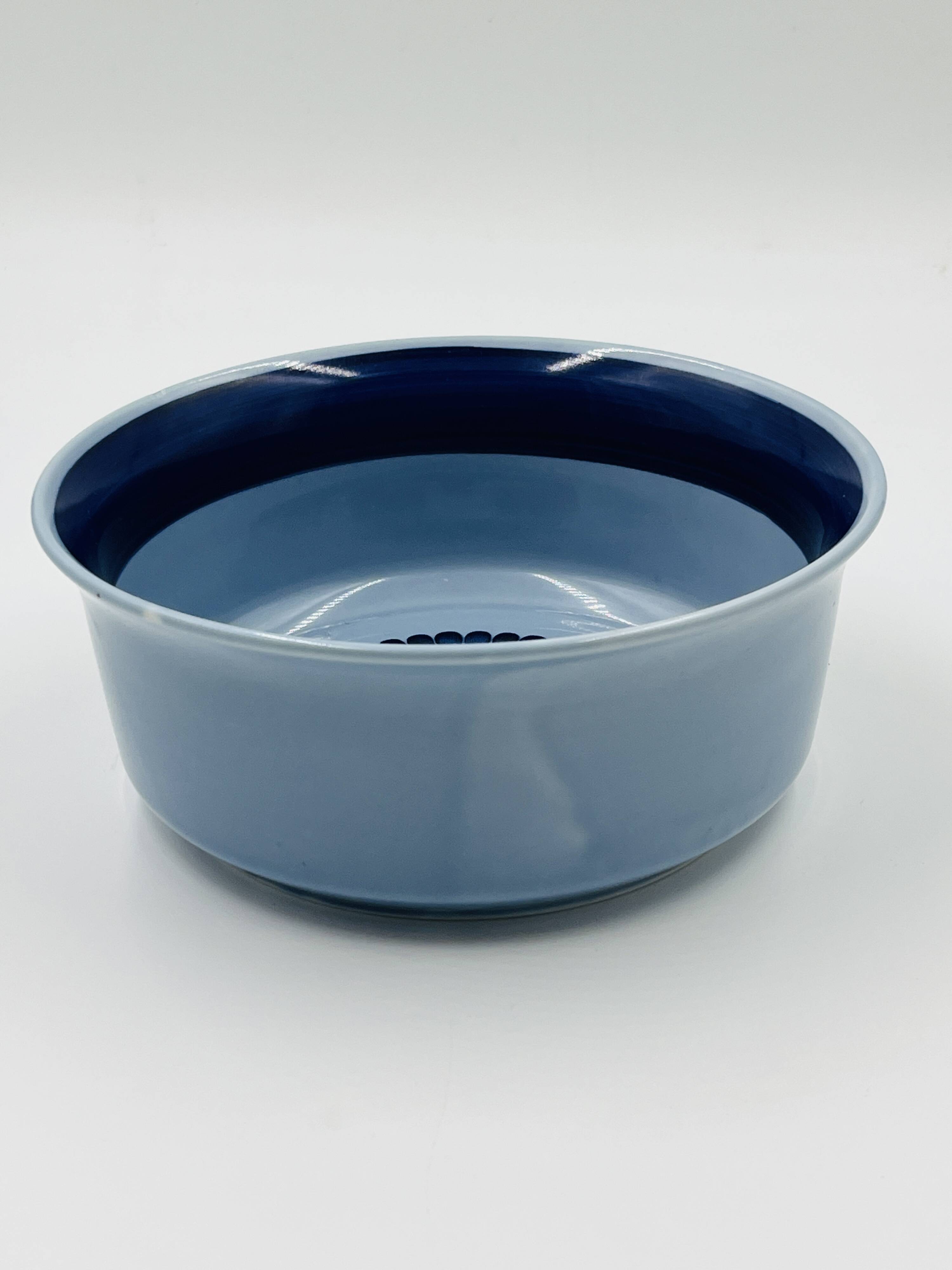 Saladier en porcelaine Bleu Saxe Kahla GDR