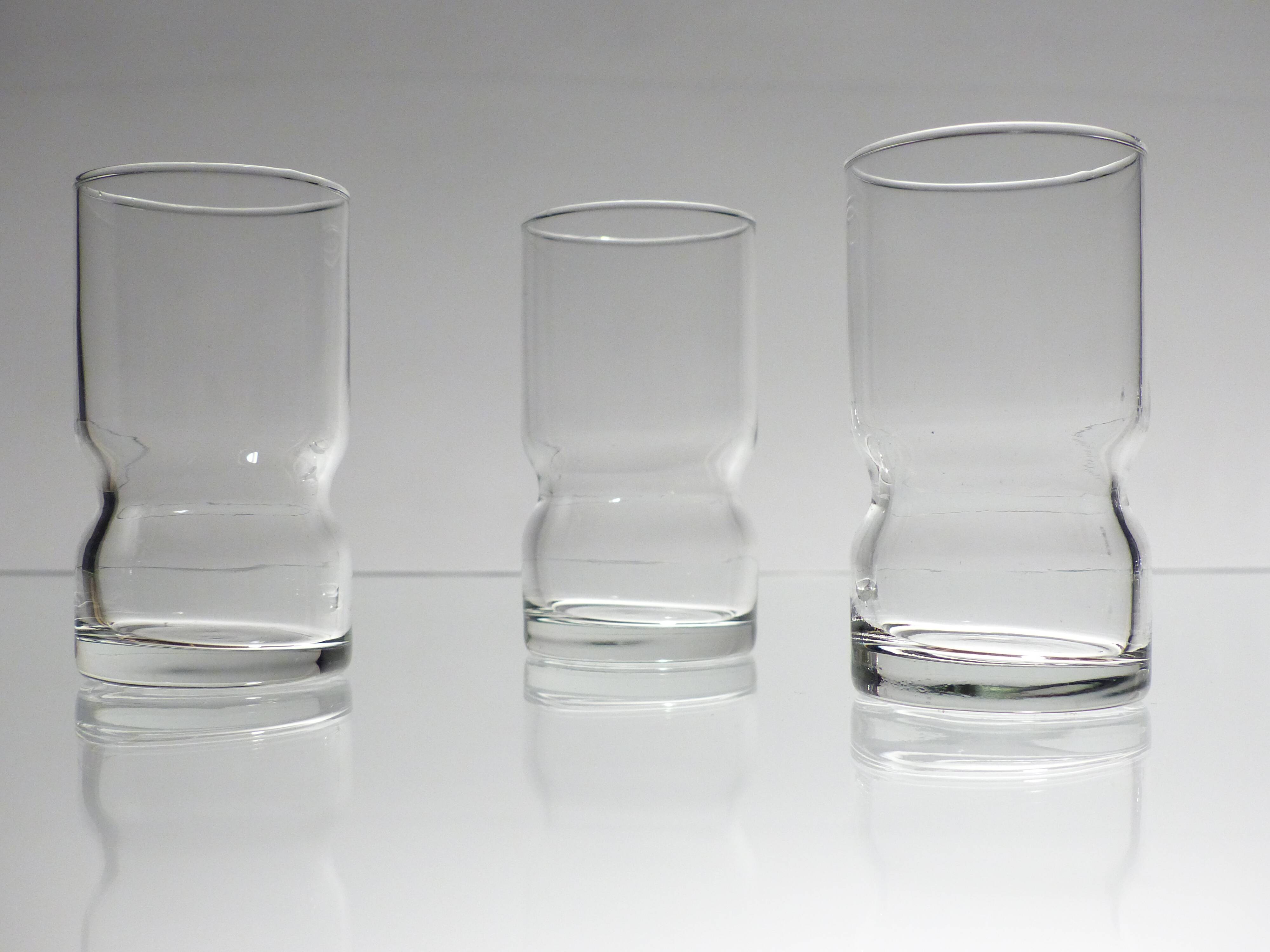Series of 11 Italian glasses