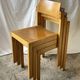 Set of 3 Rainer Schell chairs for Schlapp Möbel — 1970s