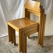 Lot de 3 chaises Rainer Schell pour Schlapp Möbel — années 70