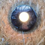 1980 chrome metal wall light