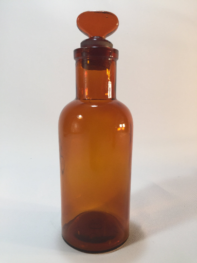 Lot of three pharmacy flasks