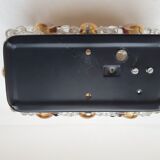 Bubble glass and amber wall light