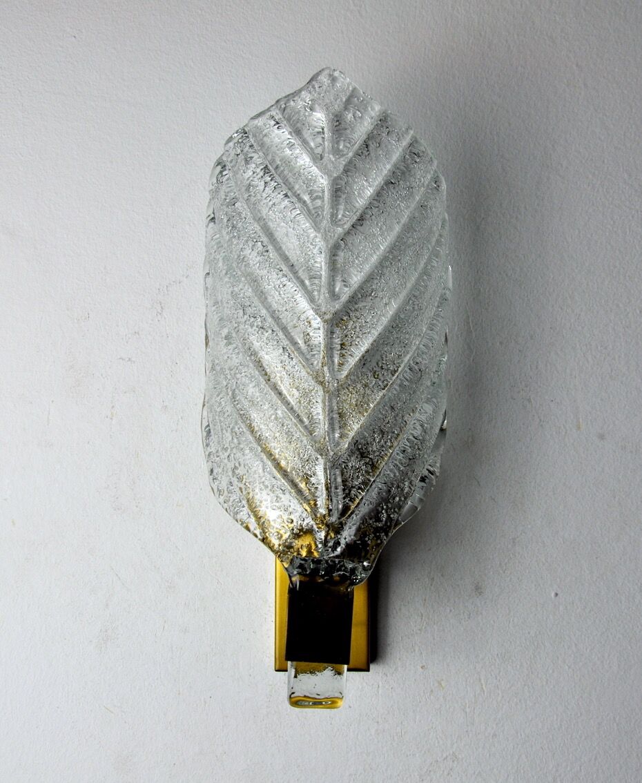 Wall lamp "sheet" by Carl Fagerlund, Murano glass, Germany, 1970