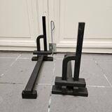 Chenet design Lettre HH