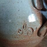 Stoneware ice bucket signed