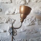 Old patinated articulated lamp
