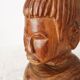 Hand Carved African Ebony Woman Bust: Vintage Tribal Sculpture