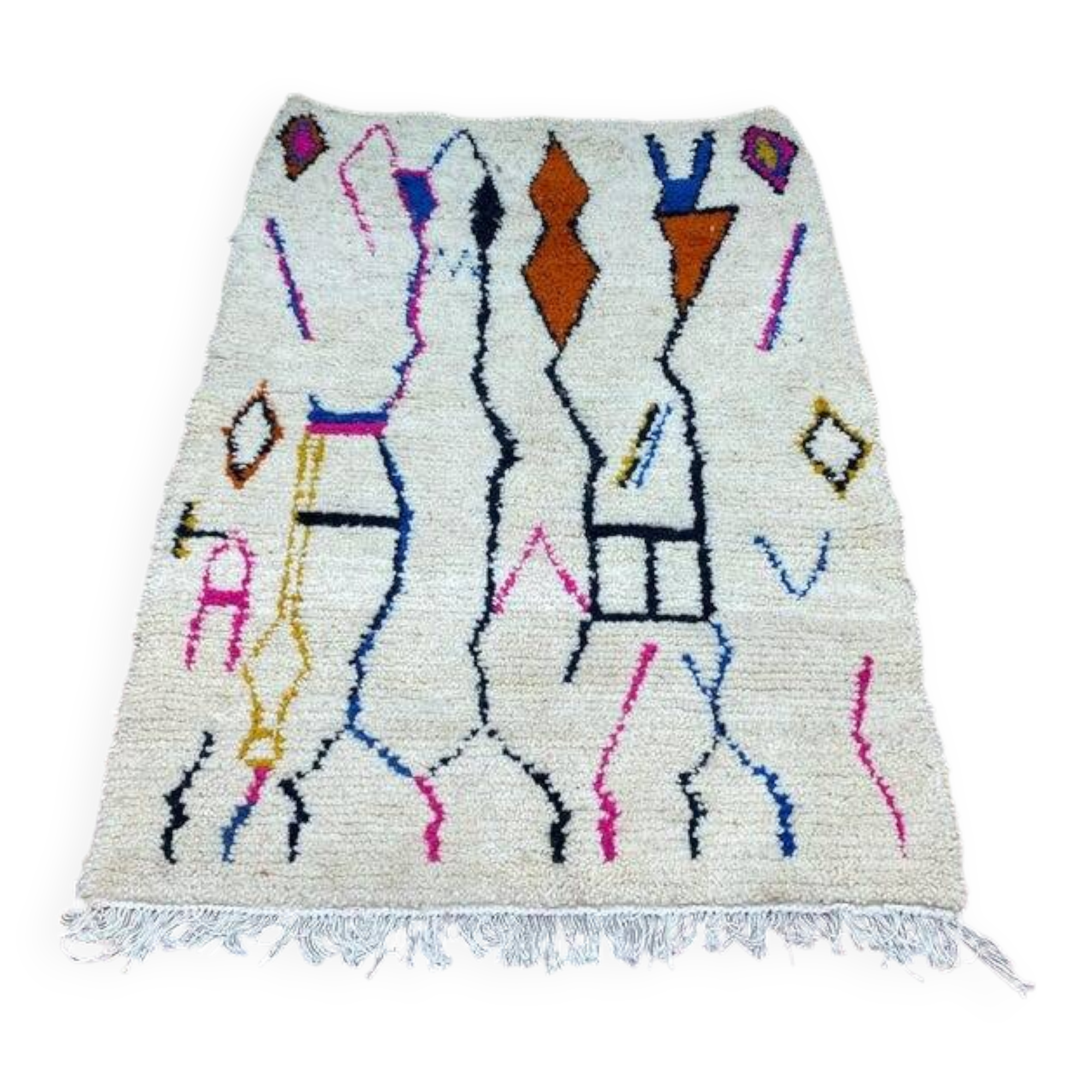 Colorful Moroccan wool rug 150/250cm