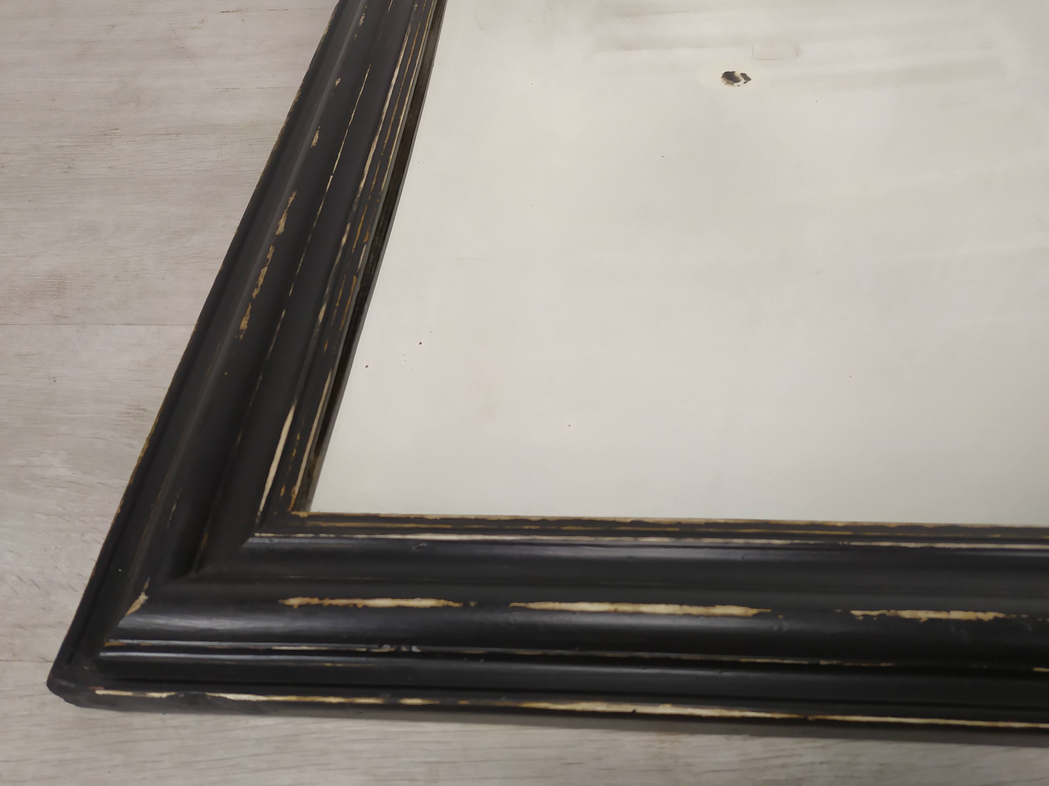 Black Louis Philippe mirror 68x95cm