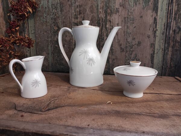 Ensemble de café en porcelaine Vintage Mitterteich Bavaria