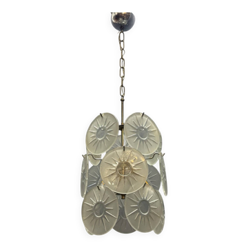 Chandelier en verre de Murano des années 1970