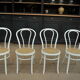 Set of 4 old cannes chairs, 1950s