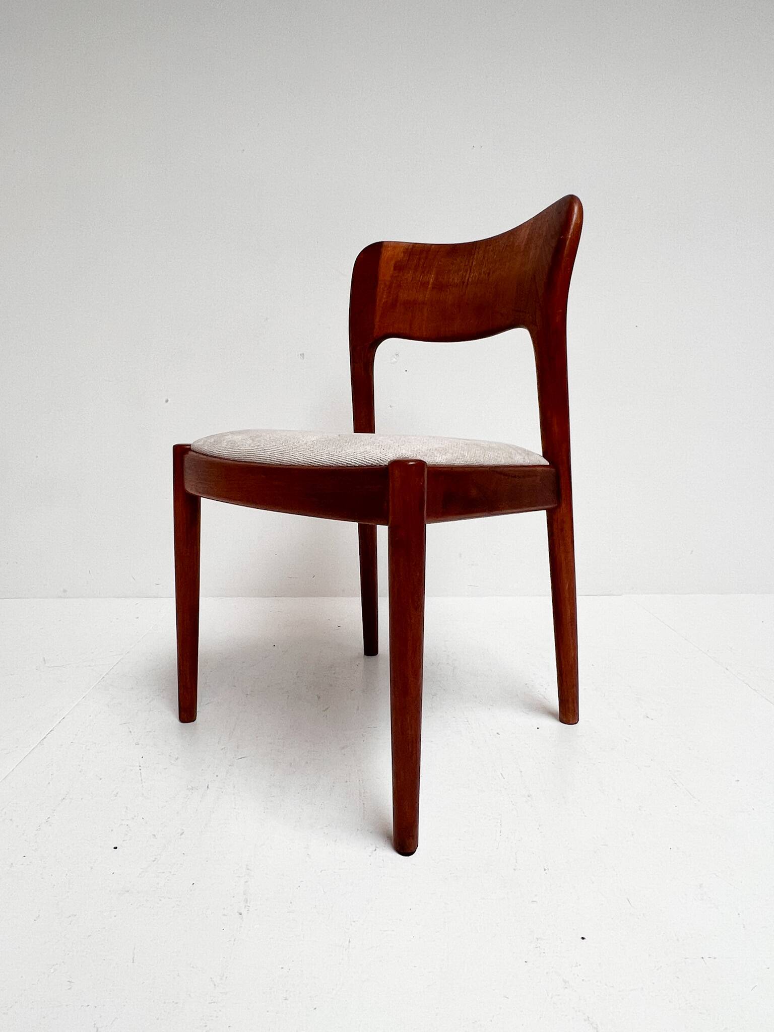 Set reupholstered Ole chairs by Niels Koefoed (2), 1960s