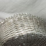 Silver metal tablebread basket