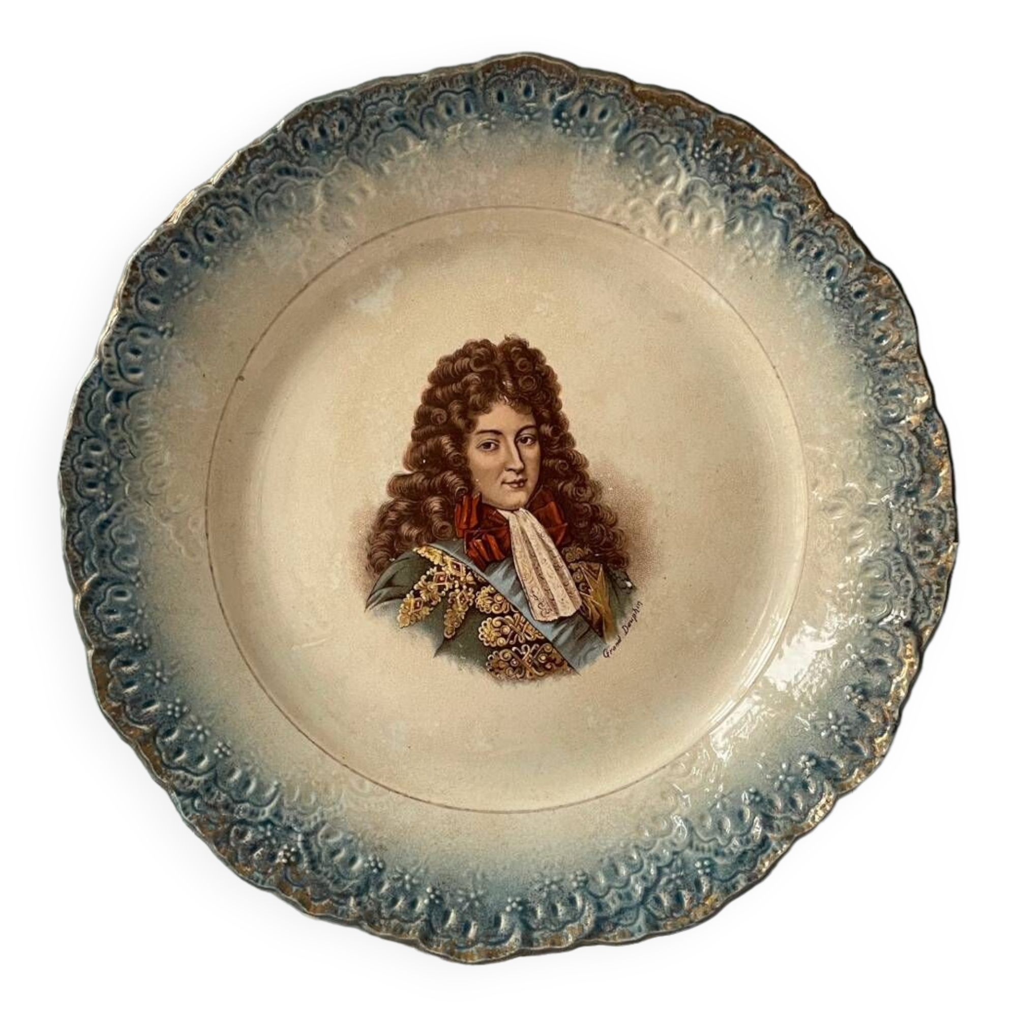 Series of 3 19th century plates Lebacqz and M Bouchart