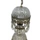 Set of 2 vintage crystal table lamps / mini lamps