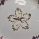 Antique English plate Clarendon P.b.&s – decoration of mauve birds & flowers – Oriental Ivory