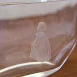 Orrefors vase engraved by Edvin Ohrstrom