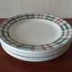 Set of 6 dessert Earth iron plates