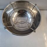 Silver-plated metal champagne bucket