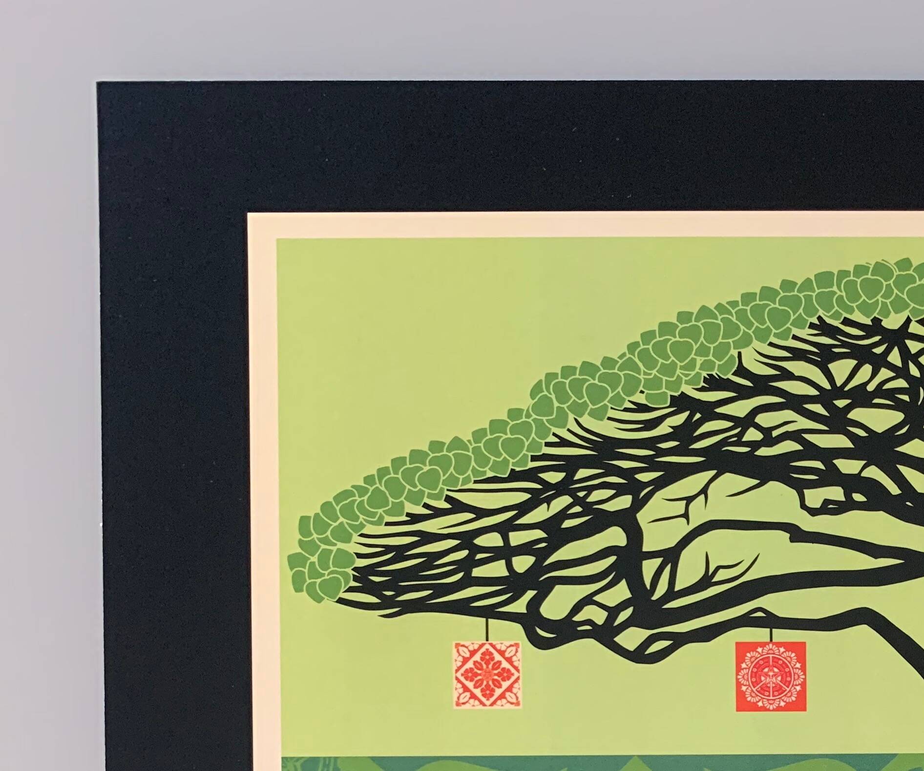 Shepard fairey "obey" earth day monkey pod green