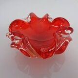 Vintage Italian Red Murano Glass Bowl, 1960s