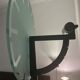 Rare designer dial lamp in cast steel