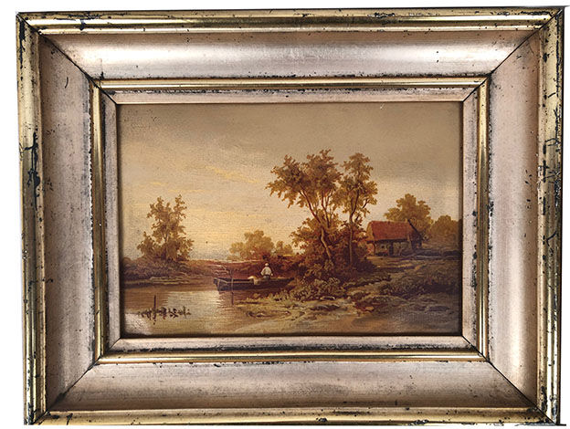 Series of four small framed chromos