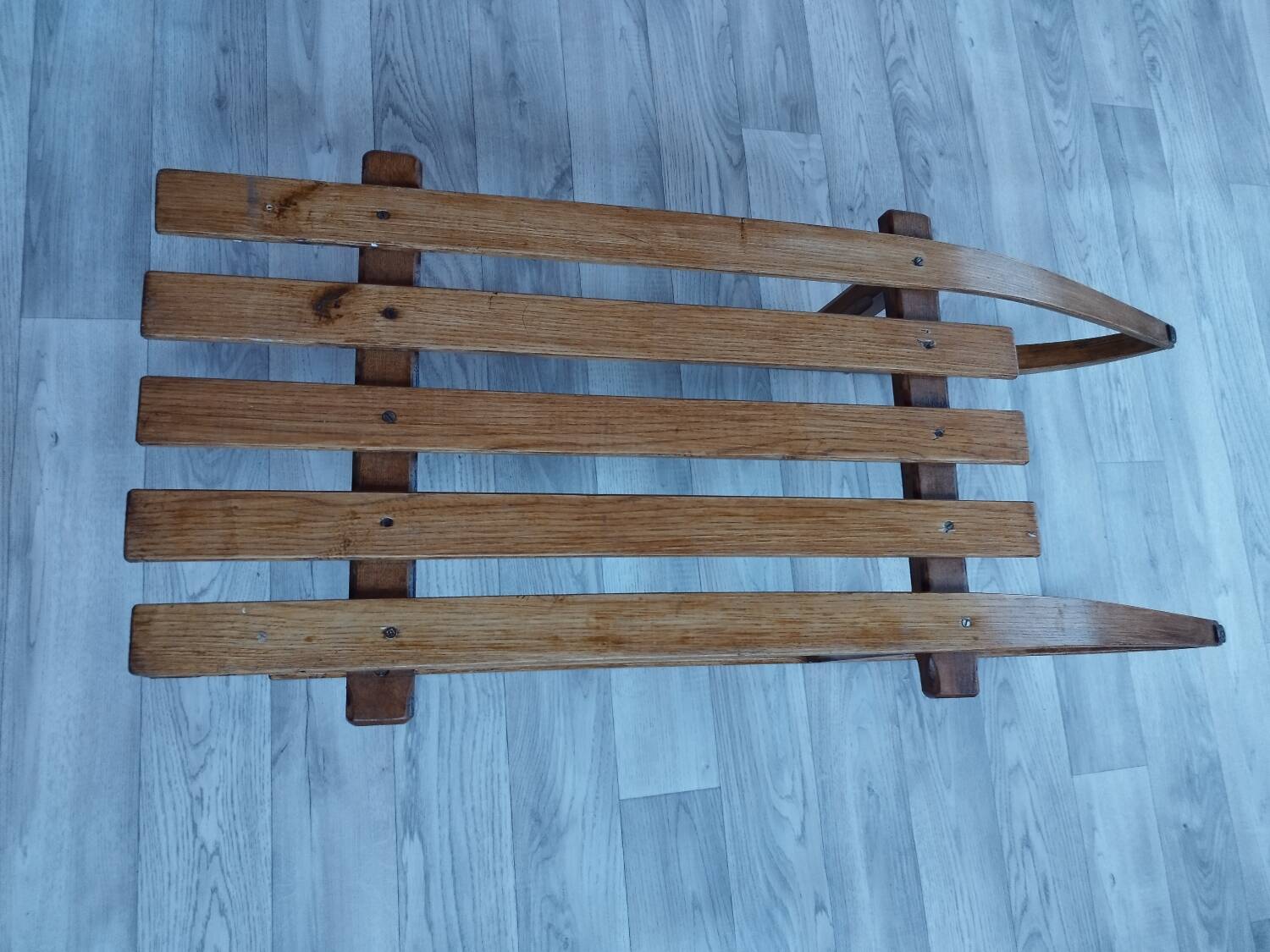 wooden sled