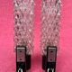 PAIR OF ARLUS WALL LIGHTS 1960-70 BLACK AND GOLD METAL SUPPORTS WITH DIFFUSERS