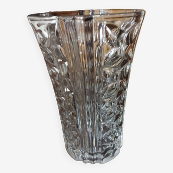Large vintage glass vase 26cm