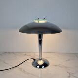 Vintage Chrome & Glass Table Lamp – Space Age Style