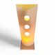 4 x Danish Bala Bonbori table lamp / Design Zentrum Nordrhein Westfalen / Incredible rare. Paper lampshade. 52 cm x 18 cm