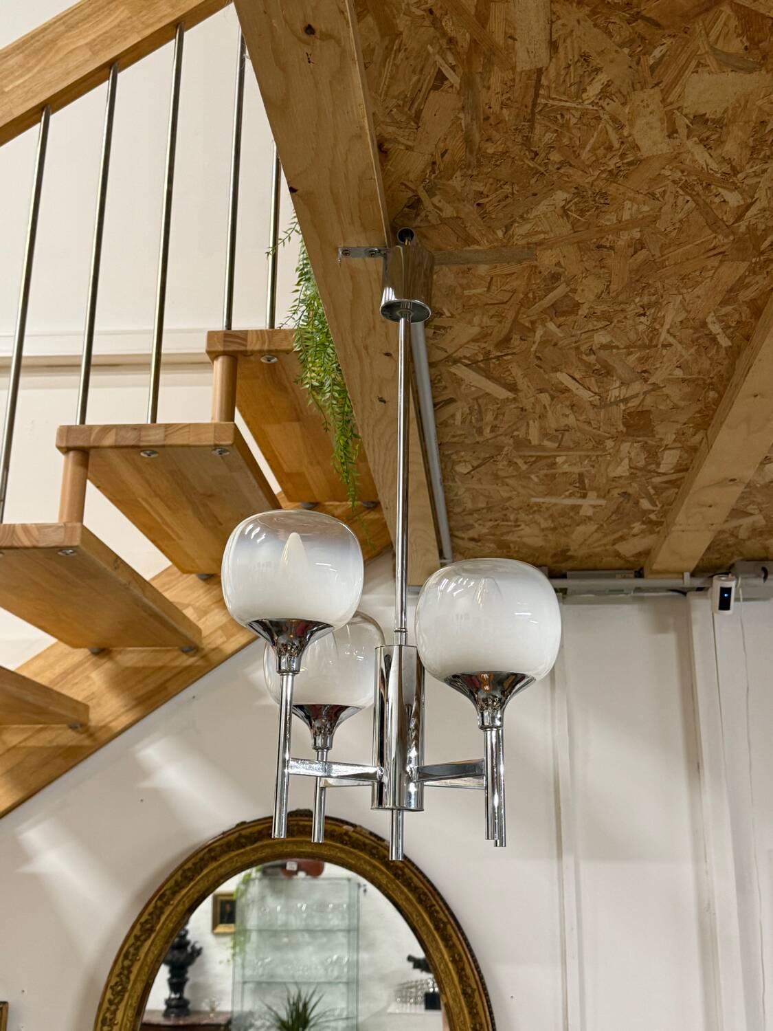 4-light chandelier by Sciolari from the 70s