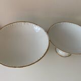 E. Bourgeois porcelain compote bowls circa 1900