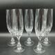 5 Champagne flutes in cut crystal from Lorraine LEMBERG model NORA