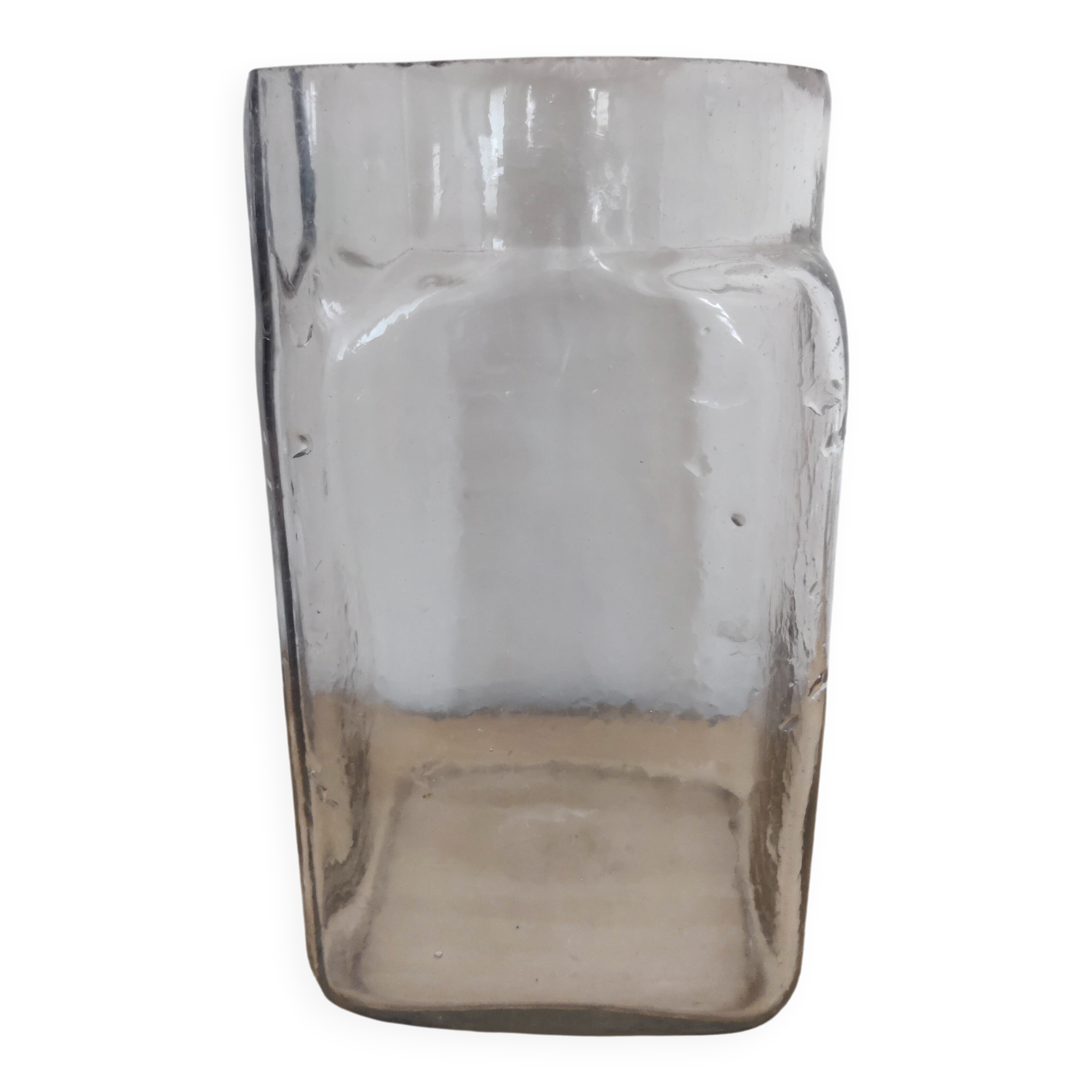 Vase, old jar in blown glass