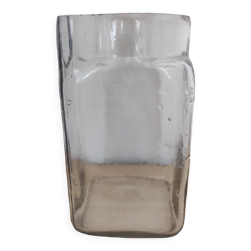Vase, old jar in blown glass