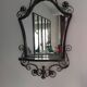 Vintage wrought iron entrance wall mirror