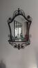Vintage wrought iron entrance wall mirror