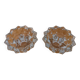 2 vintage crystal candle holders from Reims, France