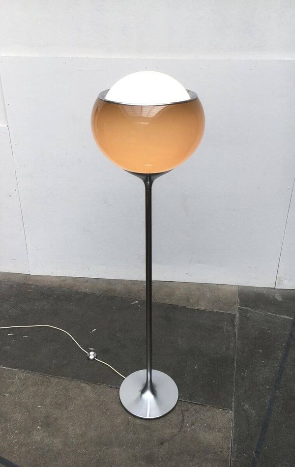 Lampadaire Flash Espace Années 60 Italien de Guzzini