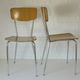 Set of 4 Vintage Dining Chairs Space Age Mid Century Modern Italy 1950's