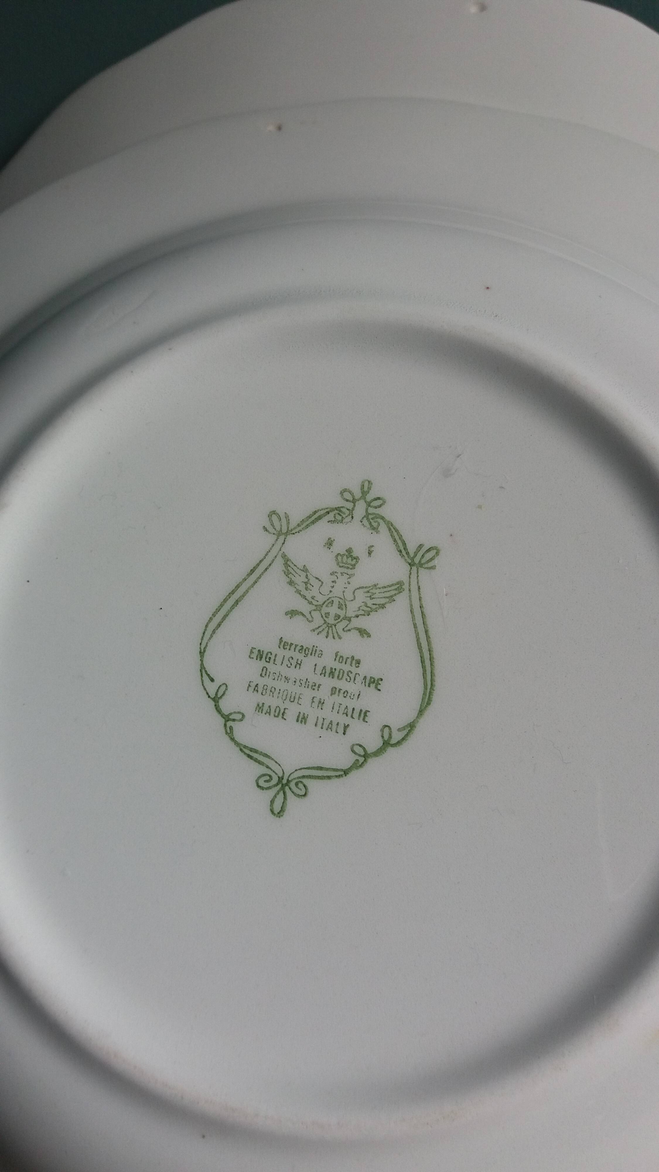 Decorative plates English landscape, Fontebasso Italy