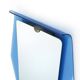 Mirror with blue glass frame by Cristal Art, 1950s