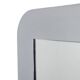 Rectangular mirror, polished metal. Italy, 1970s