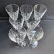 Blown and cut crystal glasses