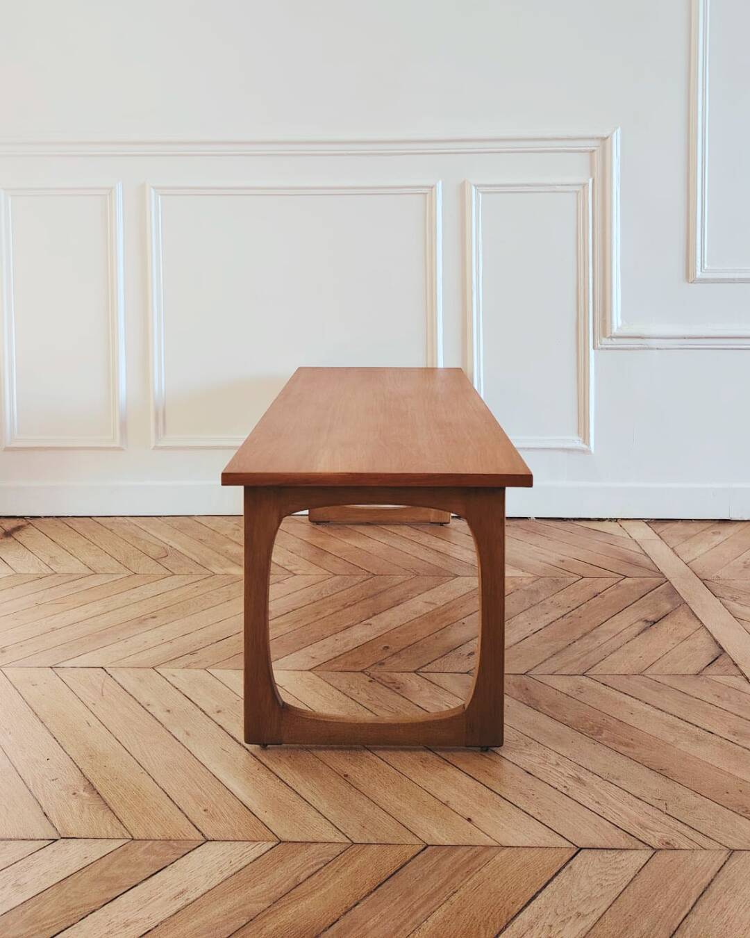 Renovated vintage coffee table, Scandinavian style, 1950s-60s.