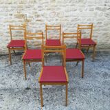 Six vintage chairs